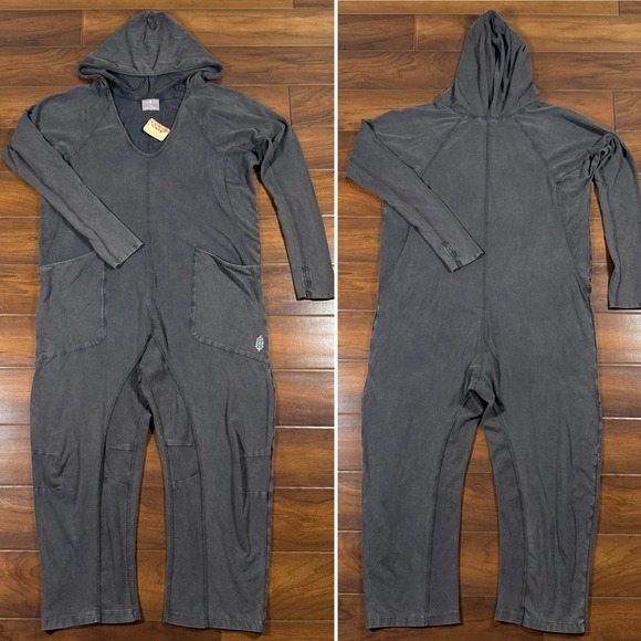 Free‎ People Movement Size XS Black Hot Shot Long Sleeve...